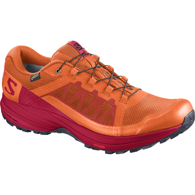 SALOMON UK XA ELEVATE GTX® - Mens Trail Running Shoes Red/Orange,AVFS58394